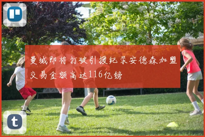 曼城即将打破引援纪录安德森加盟交易金额高达116亿镑